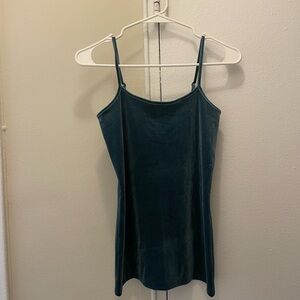 LOFT Blue Velvet Fitted Camisole Top w/ Adjustable Straps; Size XS